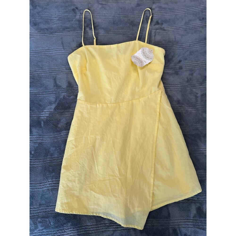 NWT Altar'd State Pastel Yellow Sleeveless Tank Mini Romper Dress Women's Small